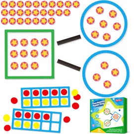 Torlam Magnetic Number Bonds & Ten Frame Set, Kindergarten, Preschool, 1st Grade Classroom Must Haves, Addition and Subtraction Kids Math Games for Whiteboard