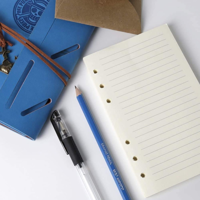 Purture Refill Lined Paper, Leather Journal Refills Lined, 6-Holes Inserts
