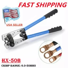 Unbranded Cable Lug HX-50B 6-50mm² Crimp Pliers Wire Connector Cu/Al Terminal Crimper Tool
