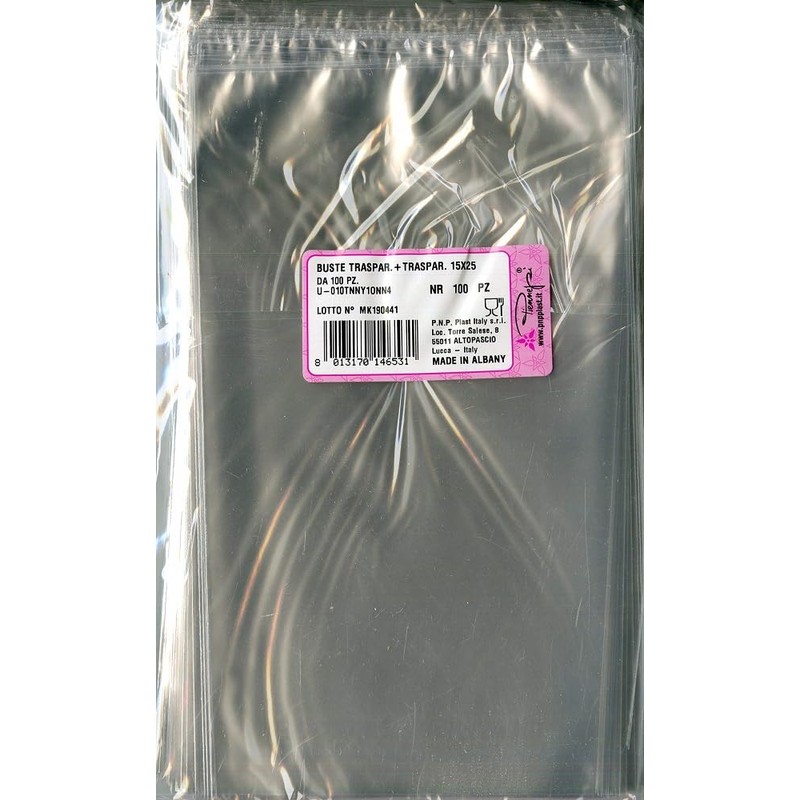 SOBRE REGALO CELOFAN TRANSPARENTE 15X25