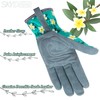 SKYDEER Deerskin Suede Leather Womens Gardening Gloves, Extra Soft Padded