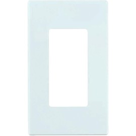 White Screwless Single-Gang Wall Plate Covers (20-Pack)