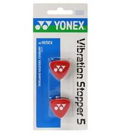 YONEX *NEW* 2 PACK YONEX "RED / BLACK" VIBRATION STOPPER 5 DAMPENERS TENNIS RACQUETS