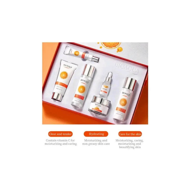 Set Skincare Cuidado Facial Vitamina C Desmancha 6pzs Nuevo