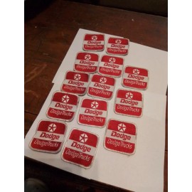 Vintage "Dodge"  Dodge Trucks Patch NOS. Iron Or Sew On