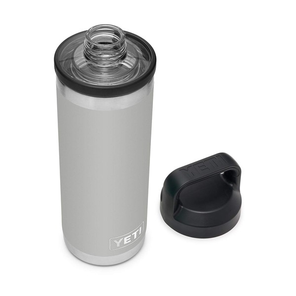 YETI Rambler 18 oz Bottle, Vacuum Insulated, Stainless Steel with Chug Cap, Granite Gray