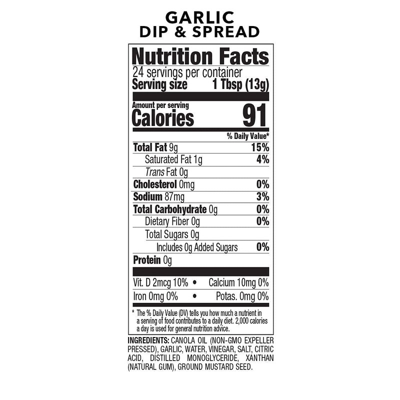 Mediterranean Garlic Dip & Spread 12 oz - Toum (1)