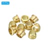 PATIKIL 6mm Tube OD Brass Compression Sleeves Ferrules 10 Pack