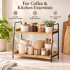 Countertop Organizer for Coffee & Kitchen Essentials – Wooden Storage
