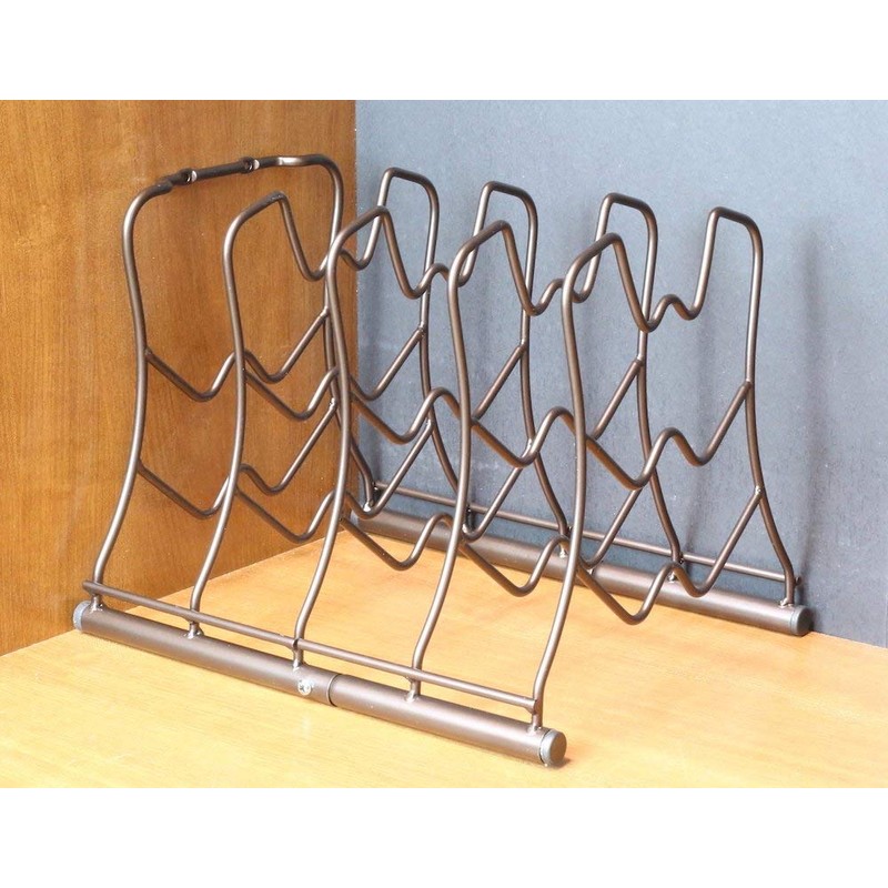 Deco Brothers Pan Organizer Rack for Kitchen Cabinet and Counter,
