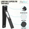 Fixbee Nail Clippers Set - Precision Toe Nail Clippers for