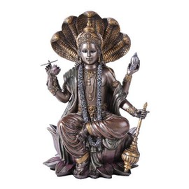 Eastern Hindu God Vishnu Decorative Statue Narayana The Preserver and Protector Figurine Panchayatana Puja Supreme Deity