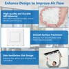 24" x 24" 4-Way Ceiling Air Vent Deflector, Heavy-Duty Plastic