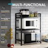 DOLALIKE Microwave Oven Rack, Expandable Microwave Stand Countertop Kitchen Utensils