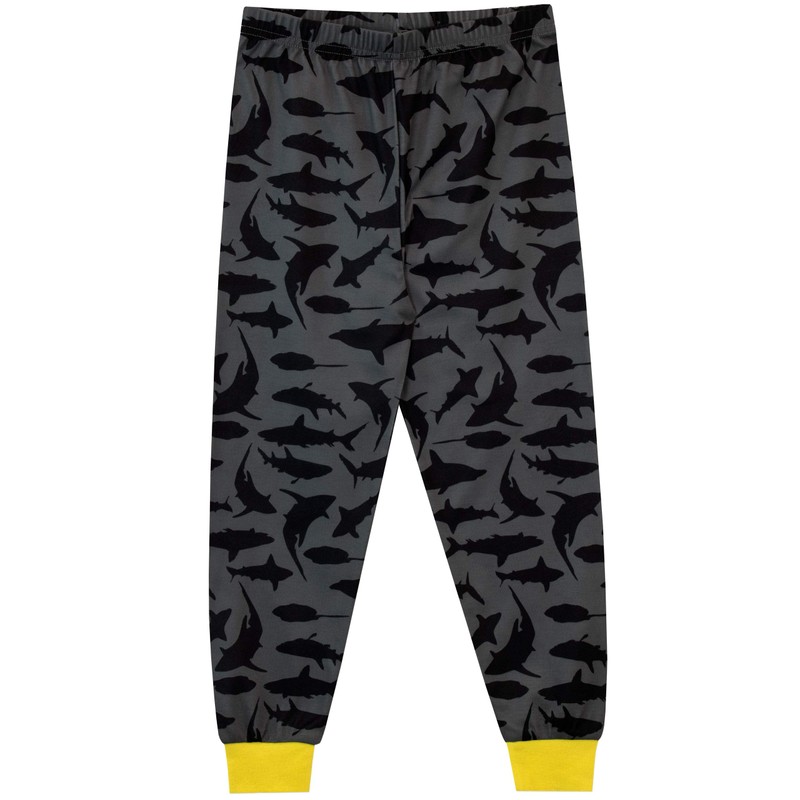 Harry Bear Boys Shark Pyjamas Grey Age 11 to 12