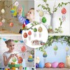 10 Pack Easter Egg Wind Chime Craft Kits Wooden Wind