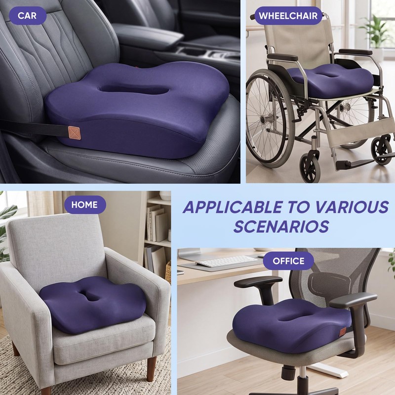 Comphekept Seat Cushion for Car, Comfortable Driving Support Pad