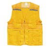 Volunteer Vest for Event Work Clothes with Multi Pockets Yellow