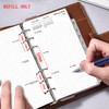 2026 Weekly Planner Insert Personal A6, 6 Holes, 1 Week