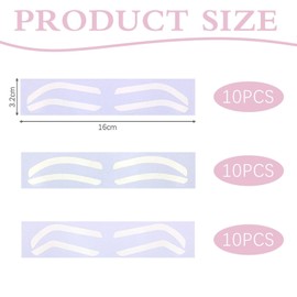 30 Paare Von Augenbrauenhilfsflecken, Augenbrauenvorlagen, Weibliche Augenbrauenflecken, Augenbrauen -Tattoo -Vorlagen, Augenbrauen -Farbaufkleber, Augenbrauen -Tattoos.