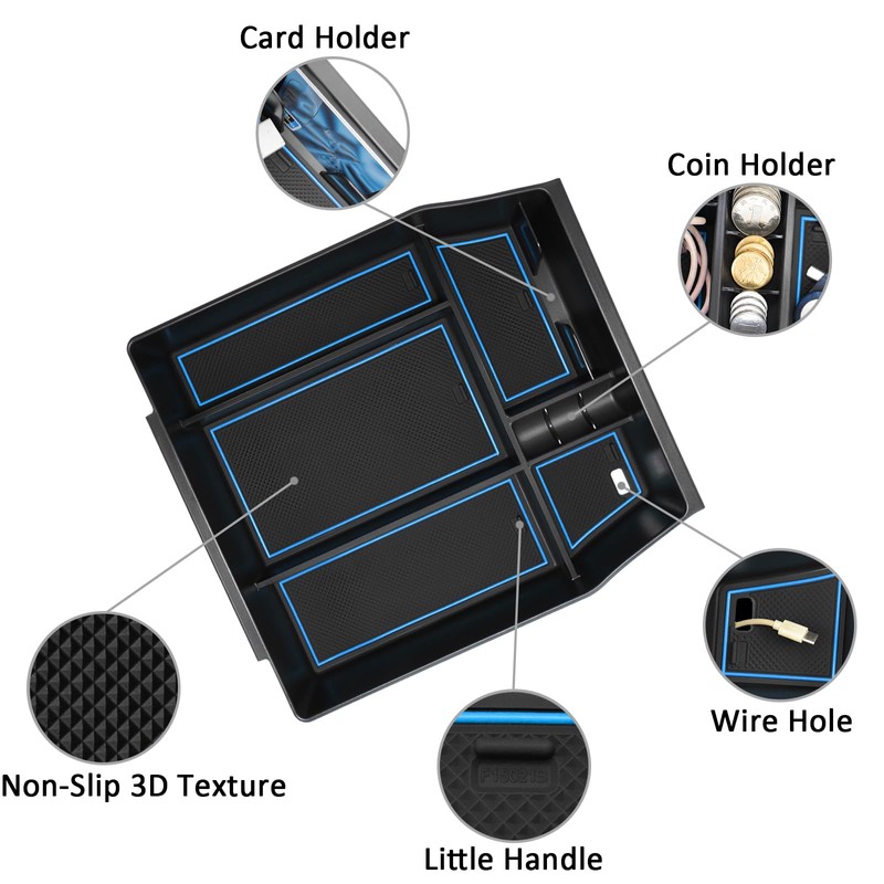 Center Console Organizer Tray for Ford F150 2021 2022 2023