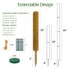 Moss Pole Monstera Plant Support: 4 Pack 16 inch Stackable