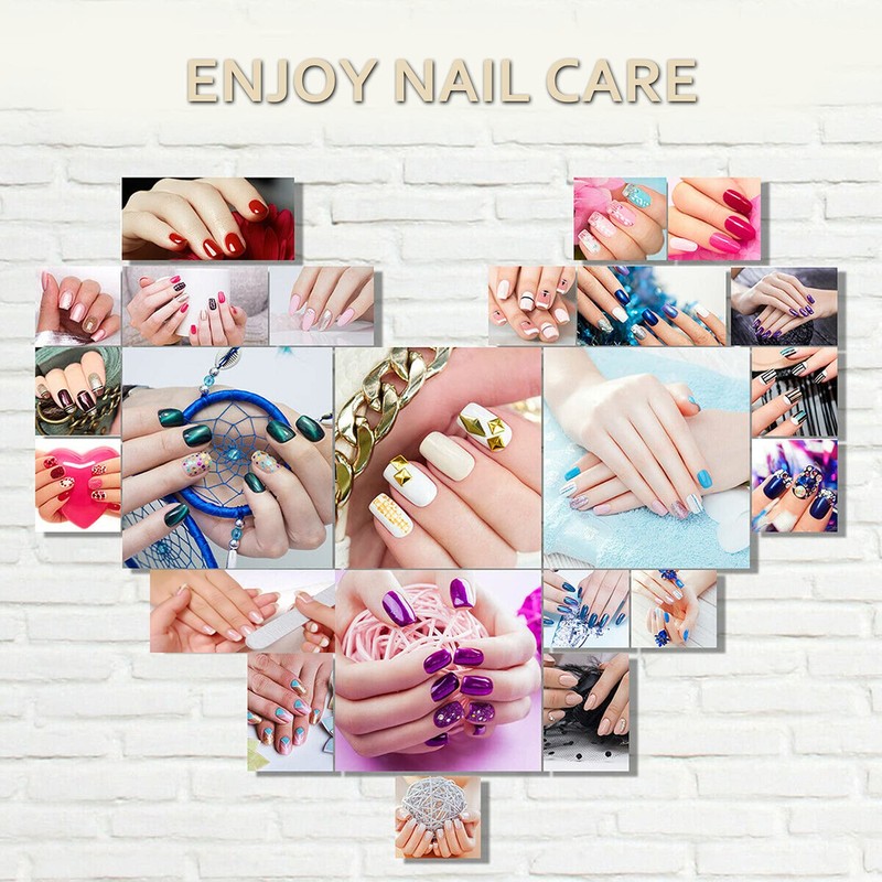 Nail Files 8 Pcs Professional Nail File and Buffer Block