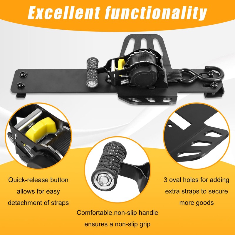 SuLokiy Truck Bed Mounted Ratchet Straps Self Retractable Compatible with