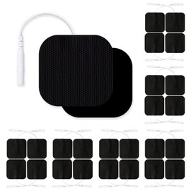 Lanieney 48 Pack 2''x2'' TENS Unit Replacement Pads Reuse More Than 45 Times, Upgraded Self-Adhesive TENS Pads Electrode Patches for Electrotherapy, Compatible with AUVON, TENS 7000, Nicwell Care Tens