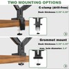 UPGRAVITY Dual Monitor Mount, Dual Monitor Desk Mount for Two