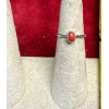 Natural Creations sterling silver stackable ring Size 7 Red Agate