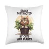 Botanical Whiskers - Green Thumb Feline Design Green Thumb Feline