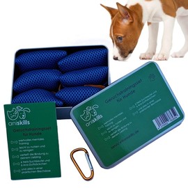 ANISKILLS® - Premium Odour Training Set for Dogs (Set of 6) - Dog Training Set for Odour Work - Enrichment and Mental Stimulation - Activity - Dog Training Accessories - German Company