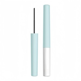 Schwarze wasserfeste Mascara/Wimperntusche mit winzigem Bürstchen für untere/feine/spärliche Wimpern, wischfest, verklumpungsfrei, langanhaltend, natürlich (1 Stück)