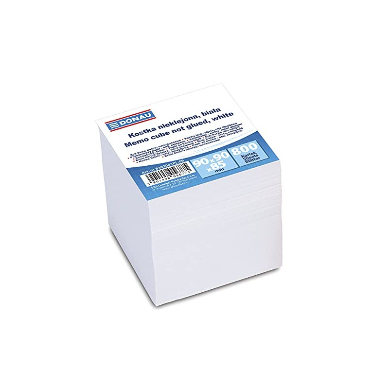 DONAU 8302001PL-09 Ecological Cube Note Box Note Block Not Glued
