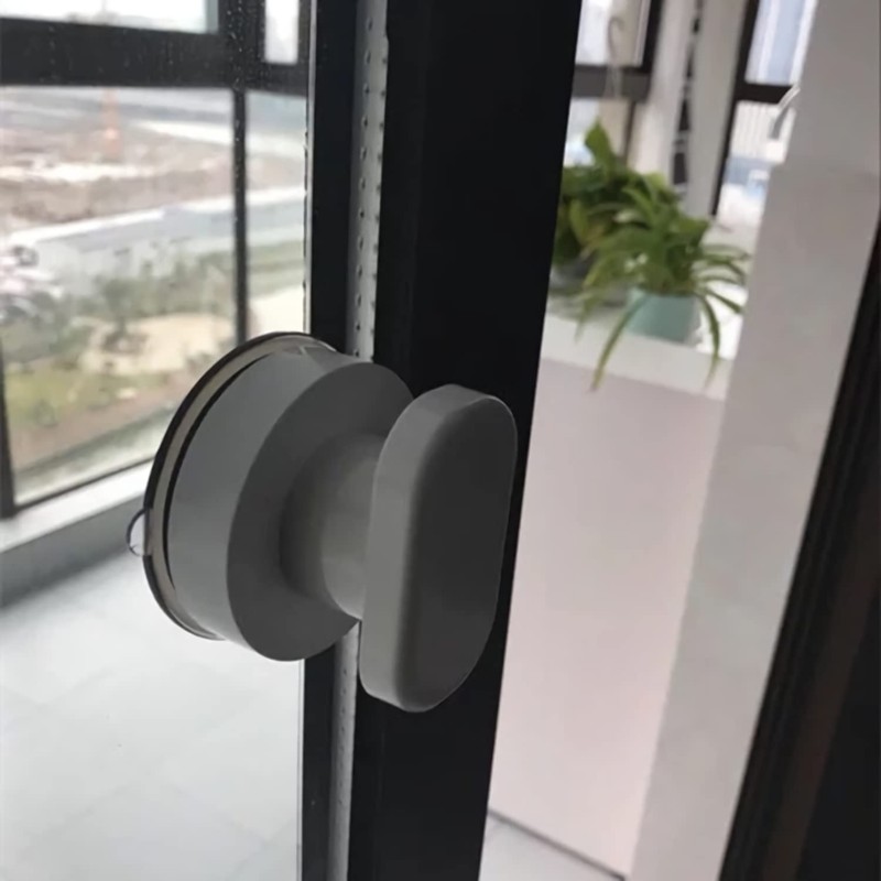 Renyqatt Small Handle for Glass Door and Window, Suction Cup