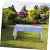 COHEALI Space Iridescent Tablecloth Set 4pcs Silver Party Decorations Wedding