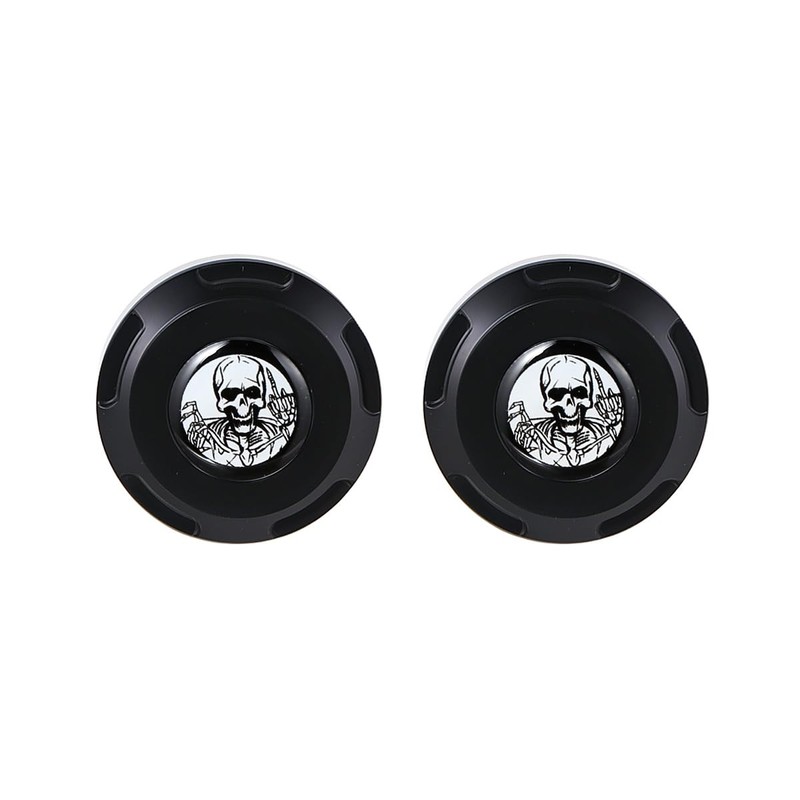 Motorcycle Front Slope Cut Axle Nut Caps Compatible for Harley