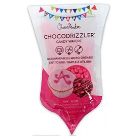 ChocoMaker ChocoDrizzler Candy Wafers, Vanilla-Flavored Bright Pink