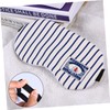 KOMBIUDA Cotton and Linen Eye Sleeping Mask with Adjustable Strap