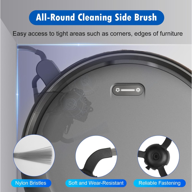 Replacement Parts Compatible with eufy C10, Robot Vacuum Accessories with