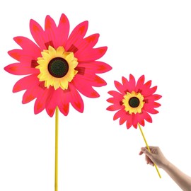 nalaina Windmill Zaguruma Sunflower Windmill, 11.0 inches (28 cm), PVC, Durable, Easy Installation, Garden Decoration Windmill, Outdoor Windmill, Cool, Garden Decoration, DIY Kit, Crafts, Gift