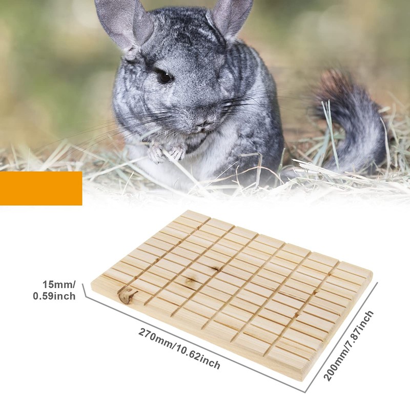 EMSea 2 x Wooden Pet Guinea Pig Rabbit Rat Scratching