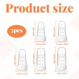 Nangilo Mallet Finger Splint,5 Pcs Finger Splints,Little Fingers Splint,Plastic Fingers Support Protector Splints Mallet Trigger Protector for Adjustable