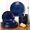 Vicrays Ceramic 12 Pieces Dinnerware Set - Dinner Plates Salad