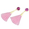 SUNYIK Bohemia Hot Pink Crystal Druzy Dangle Earrings for Women,with