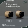 EVI Herrajes | Designer Wandtürstopper - gerändeltes Design - 28x28mm