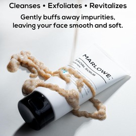 No. 122 Men's Facial Scrub 6 oz, Light Daily Exfoliating Face Cleanser with Fresh Pine & Agarwood Scent