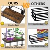 Alyoen Coffee Syrup Rack Organizer, 4 Bottles Syrup Holder Stand