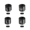 PATIKIL 100pcs Hanger Markers S/M/L/XL Fits Hanger Rod for Garment